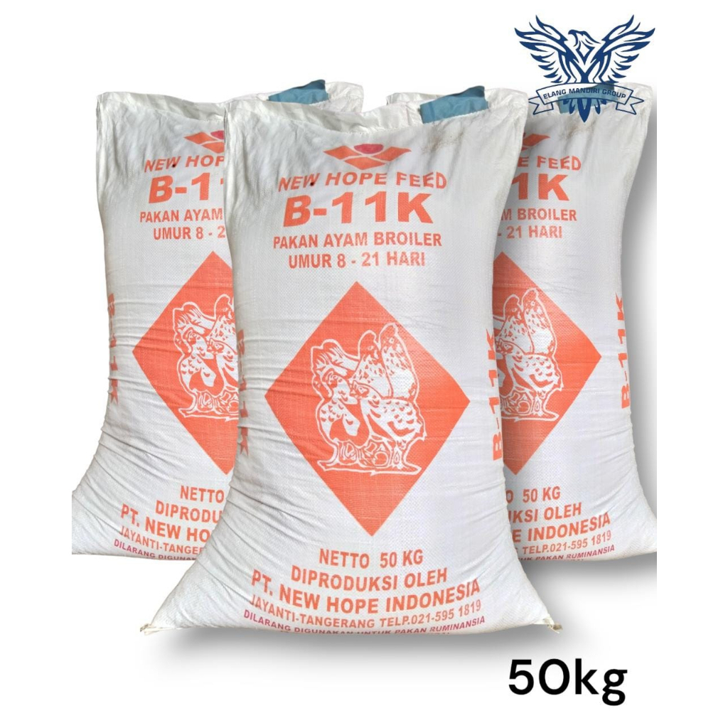 Karungan 50Kg B11K Pakan Makanan Ayam Ras Pedaging B-11K Newhope Indonesia