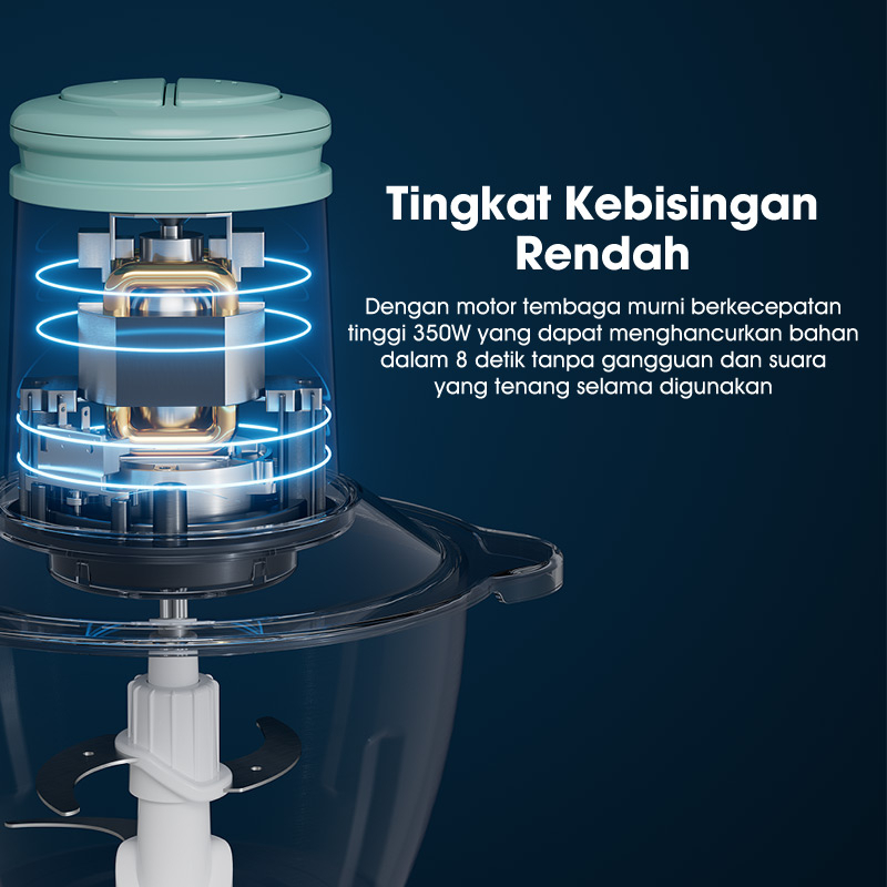 terbaru samono chopper 2l stainless multifungsi coper daging dan bumbu chopper daging dan bumbu