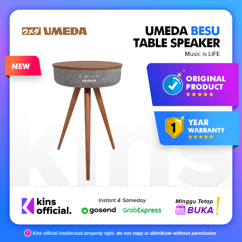 Umeda BESU Bluetooth Speaker Table / Minimalis Coffee Table