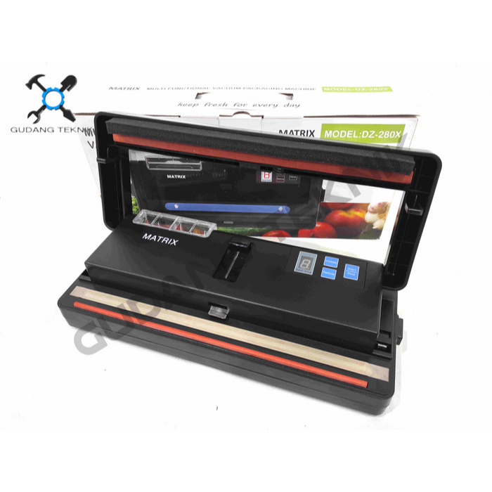 Vacuum Sealer Listrik SEMI OTOMATIS DZ280X MATRIX / Machine Food Packing Vacum Vakum Pengemasan Makanan Obat DZ 280X MATRIX