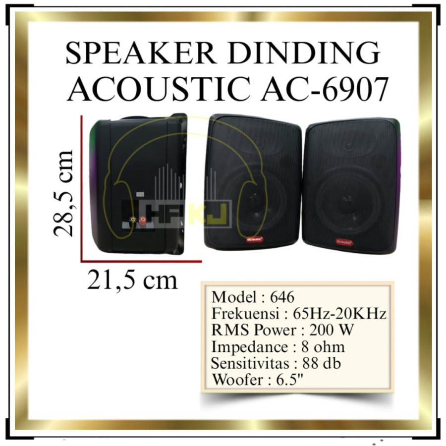 SPEAKER DINDING ACOUSTIC AC 6907 speaker column acustic ac-6907