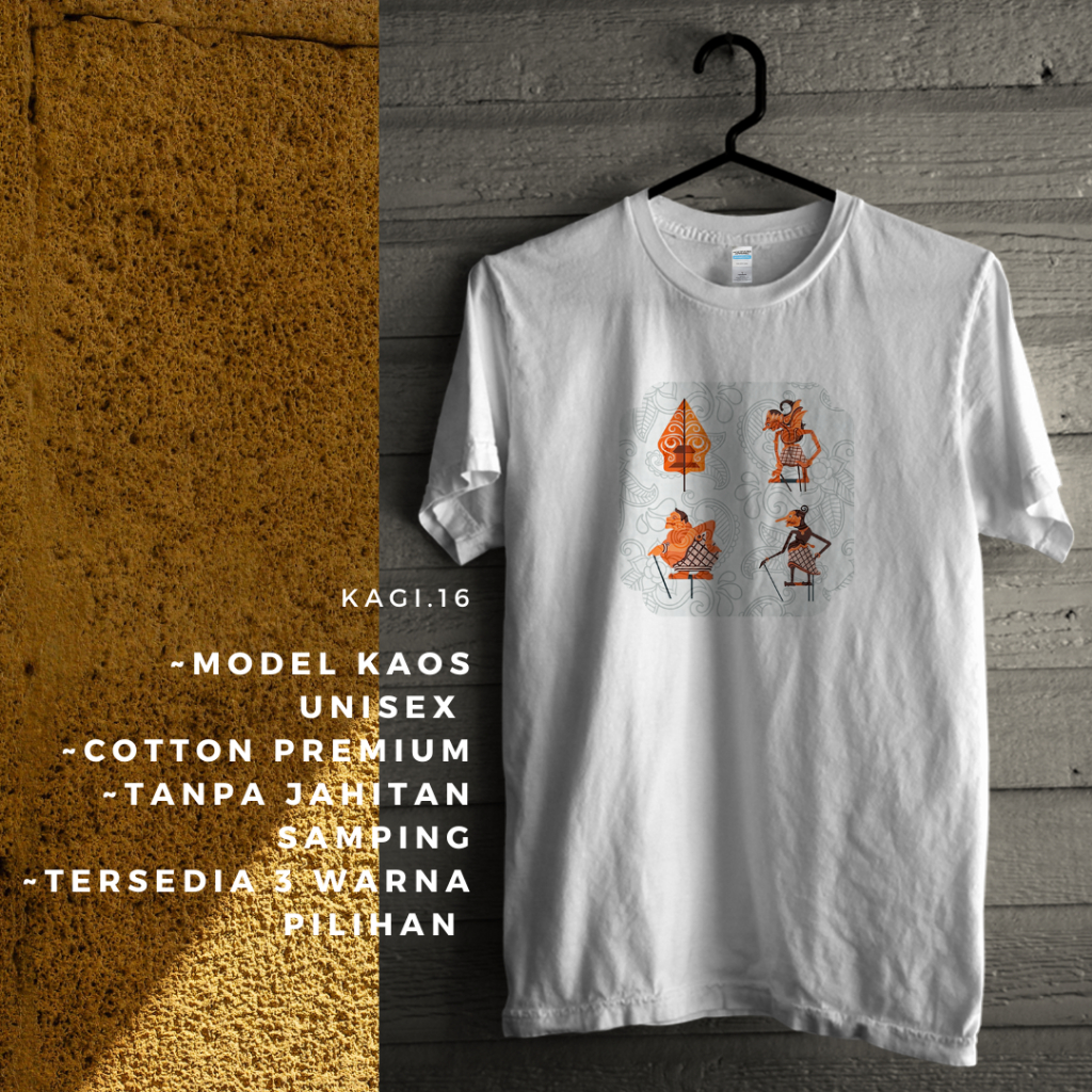 Kaos Wayang Baju Wayang Kaos Batik Kaos Unisex Baju Wanita Kaos Unisex kagi.16 Kaos Wanita Kaos Cowo