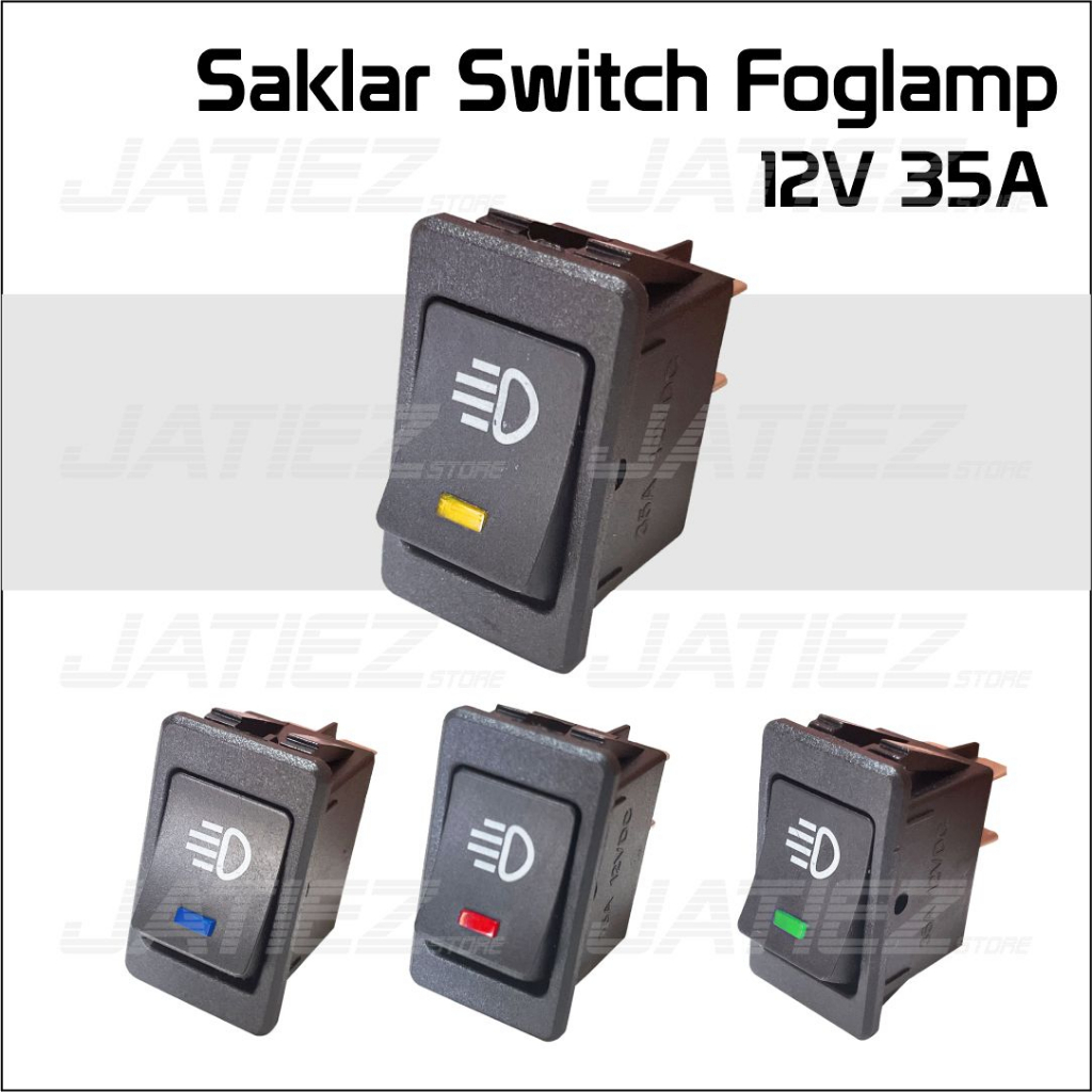 Saklar Switch Foglamp  12V 35A Saklar Lampu Kabut LED