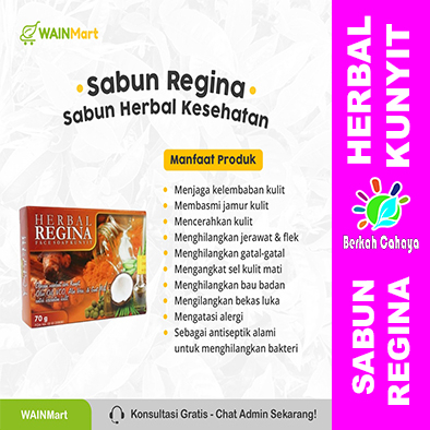 SABUN REGINA Herbal Face Soap Kunyit. BPOM ORIGINAL