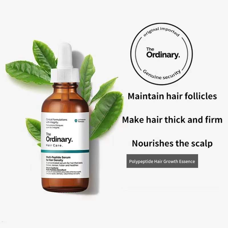 Hair Growth Serum Multi-peptide Serum The Ordinary Untuk Pria dan Wanita Obat Penumbuh Rambut Cepat Rambut Rontok Hair Growth Serum Hair Loss Treatment Botak Perawatan Rambut 60ml Hair Care