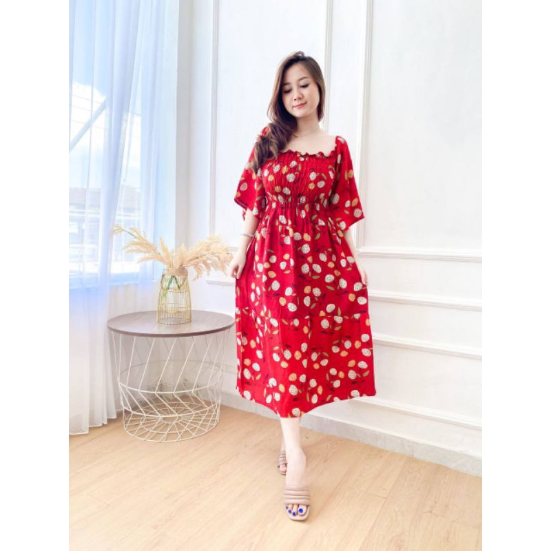 Daster bali kerut rok susun jumbo LD 120