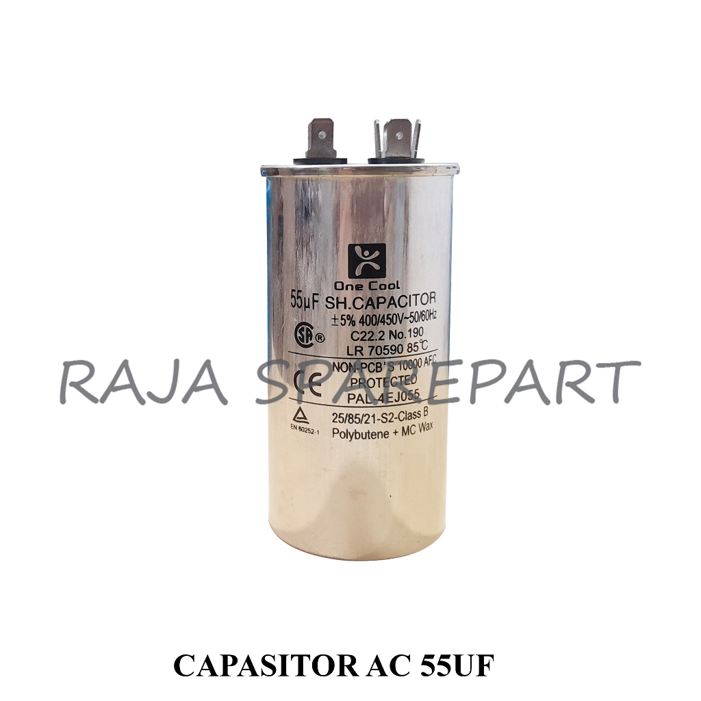 Capasitor Running AC Single 55uf