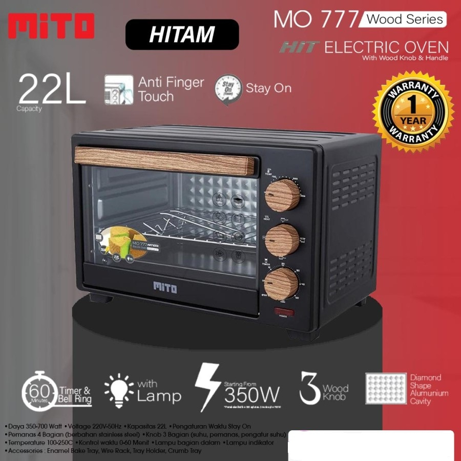 Oven Mito MO-777 MO 777 Hit 22L 22 Liter Oven Listrik