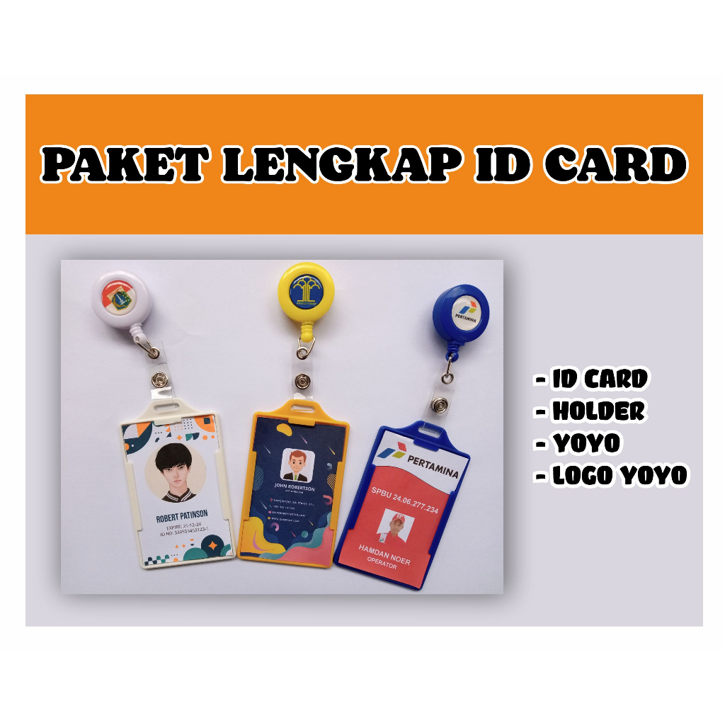 

PAKET LENGKAP ID CARD / KARTU IDENTITAS