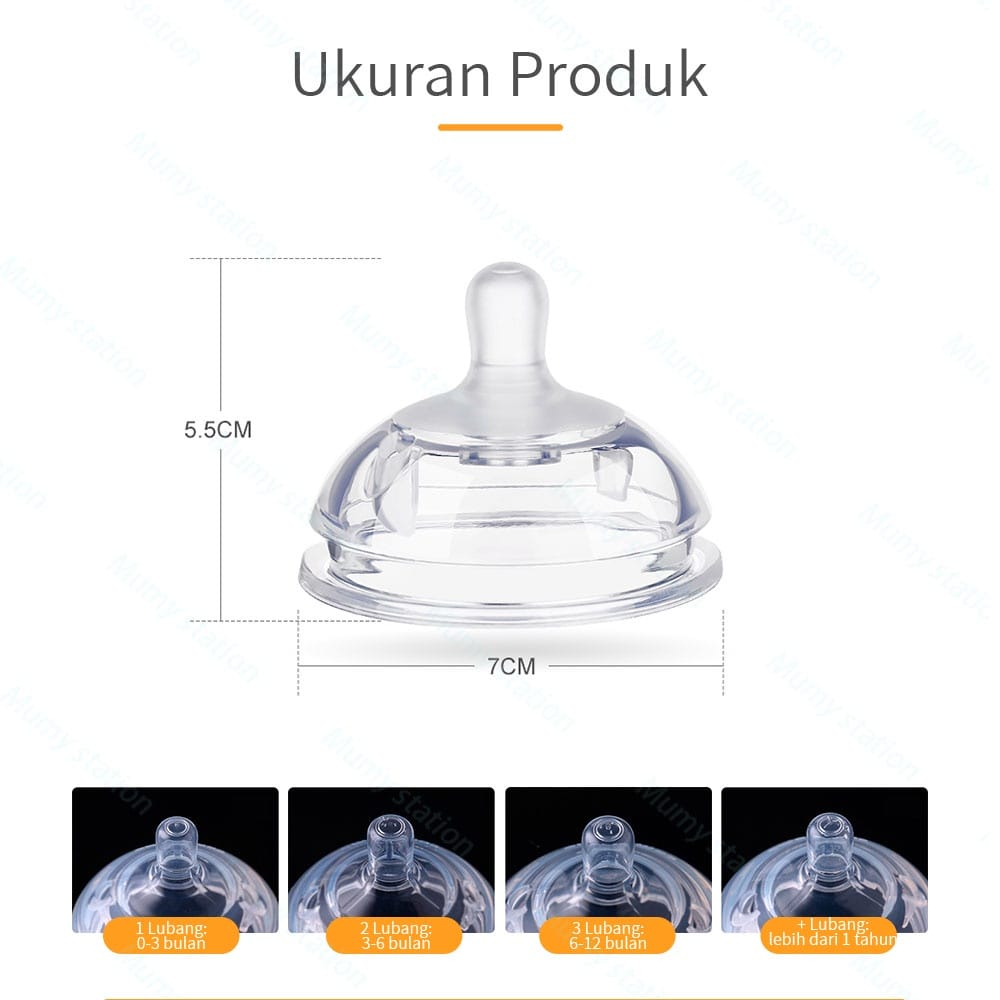 Nipple Dot Susu Tidak Perlu Pakai Selang 7cm Cocok Untuk Botol Susu COCOME Untuk 3bulan++