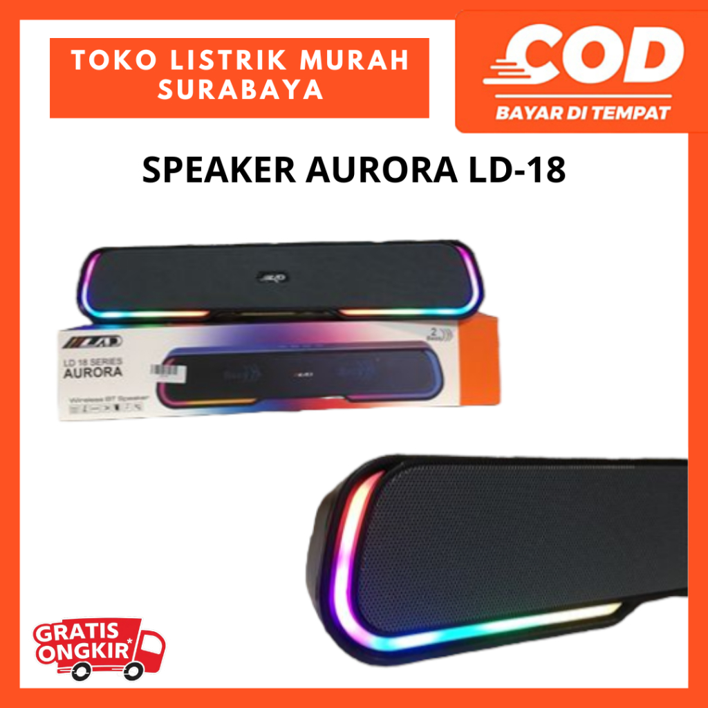 Speaker Multimedia Bluetooth LAD LD 18 AURORA / Wireless Bluetooth Speaker LD-18 AURORA / Speaker Bluetooth
