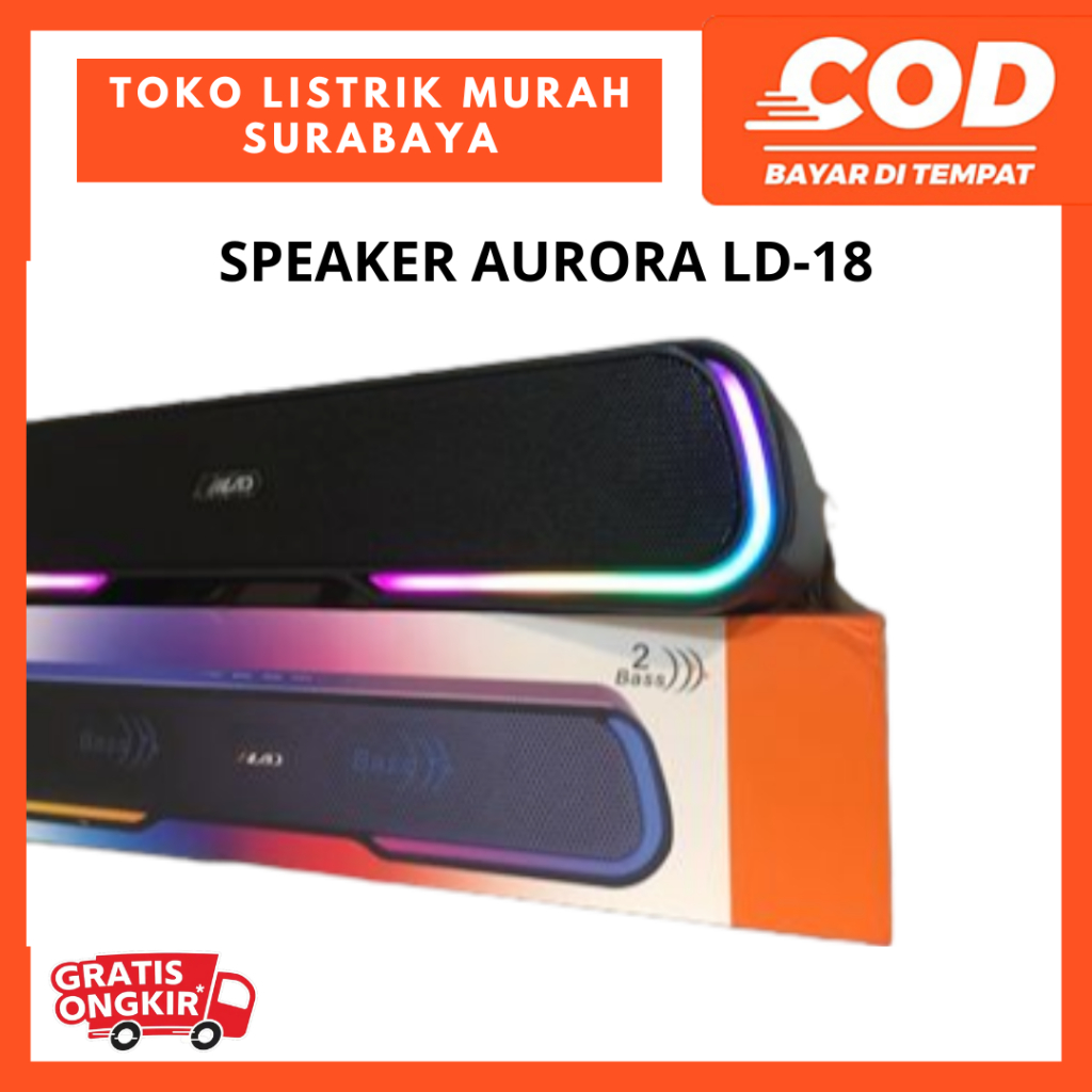 Speaker Multimedia Bluetooth LAD LD 18 AURORA / Wireless Bluetooth Speaker LD-18 AURORA / Speaker Bluetooth