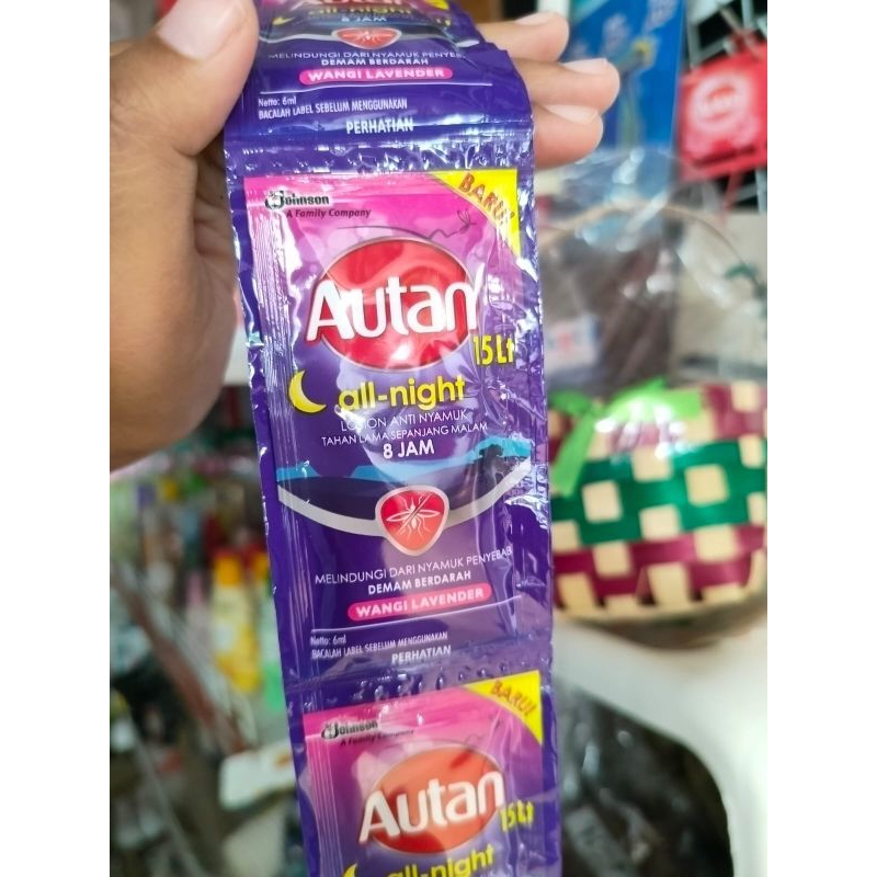 Autan sachet 6ml isi 12x6ml