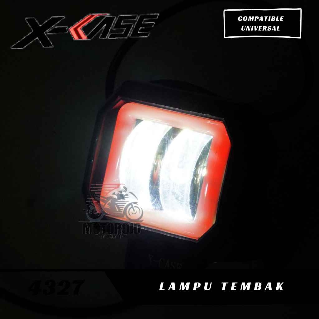 LAMPU TEMBAK DAYMAKER MINI 2 MATA LED OWL DAYMAKER MODEL KOTAK WATERPROOF UNIVERSAL
