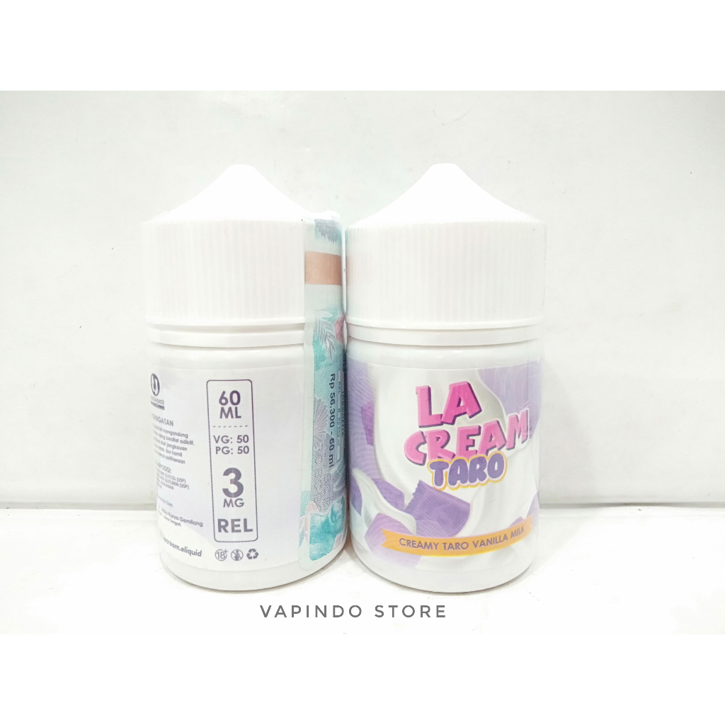 LA CREAM TARO CREAMY VANILLA MILK 60ML 3MG BY LEVICA JUICE