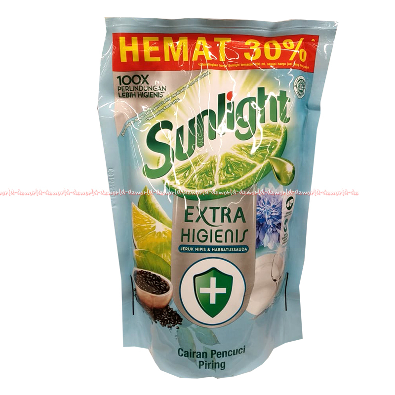 Sunlight Extra Higienis 650ml Jeruk Nipis Habbatussauda Sanlight Sabun Cuci Piring Wangi Sabun Nipis Habbatssada 650 ml