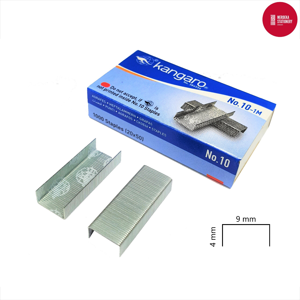 

Isi Staples/Stapler/Stepler/Jepretan/Hecter/Hekter Kangaro No.10 / 10-1M