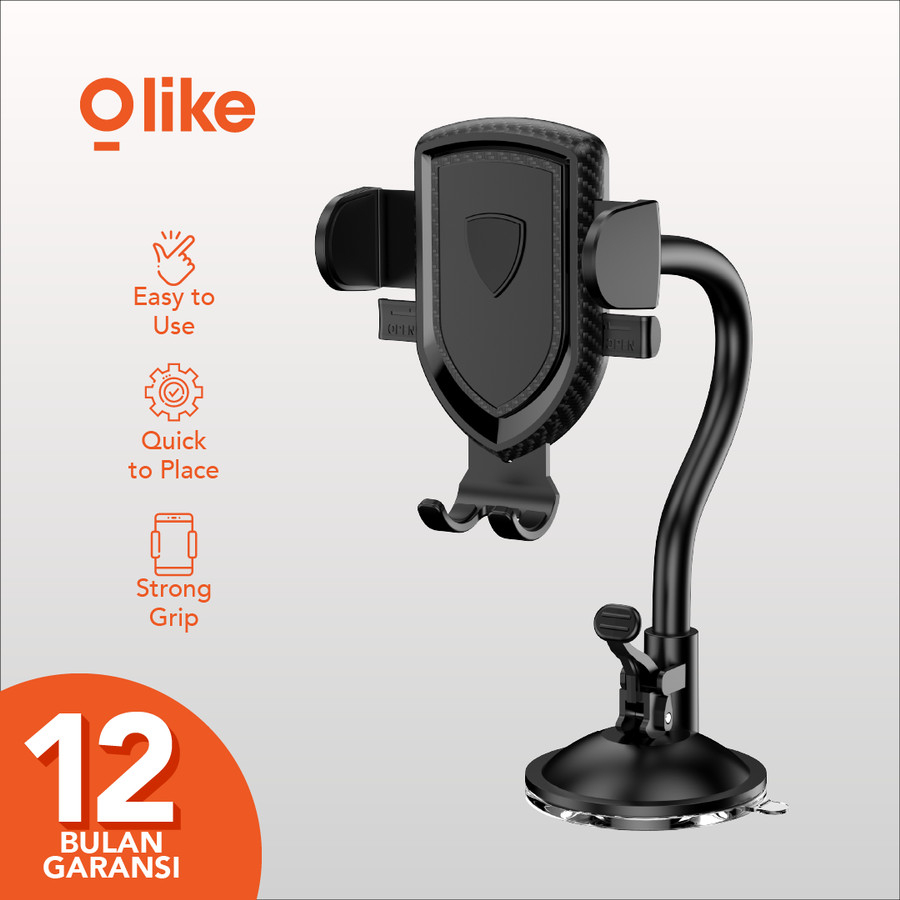 Olike HC3 Car Phone Holder Mobil Stand Strong Grip Flexible Connector