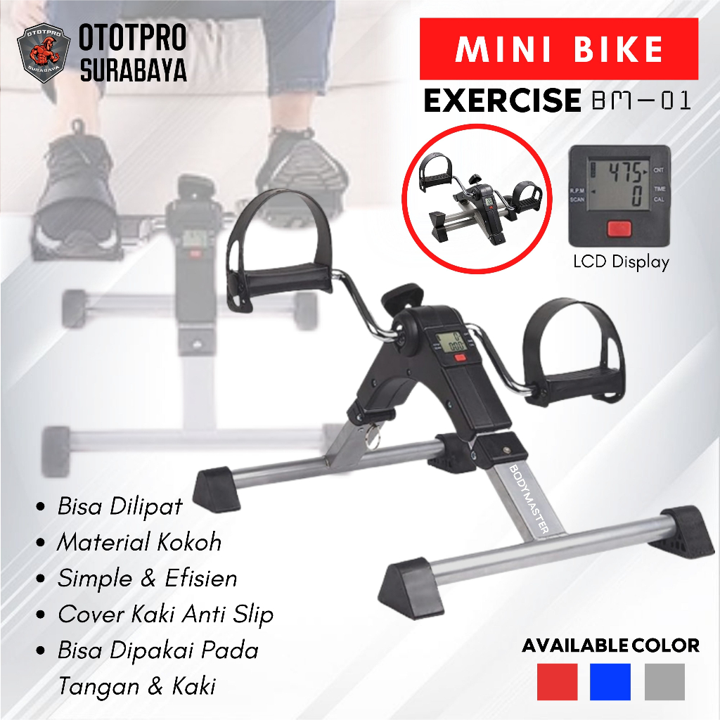 Sepeda Statis Mini - Portable Bike /Kaki/Meja/Terapi/Tangan/Duduk/Mini Bike