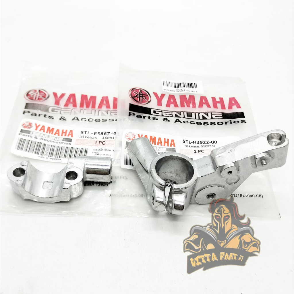 HOLDER DUDUKAN SPION SET KANAN KIRI YAMAHA 5TL KUALITAS ASLI ORIGINAL YAMAHA YGP PRESISI BAHAN BERKUALITAS TIDAK MUDAH PATAH DAN AWET JUPITER Z JUPITER MX JUPITER MX 135 VEGA R NEW VEGA ZR MIO MIO J MIO M3 XEON XEOPN RC SOUL GT DAN LAIN LAIN