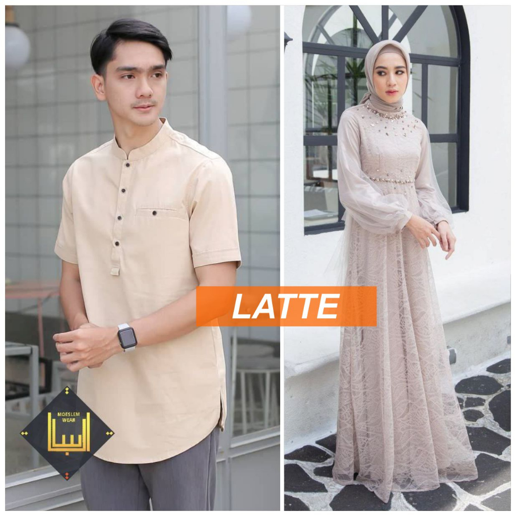 Gamis Wanita Baju Koko Pria Anak Laki Laki Gamis Couple Set Keluarga Ayah Ibu Anak Cewek Laki Laki C