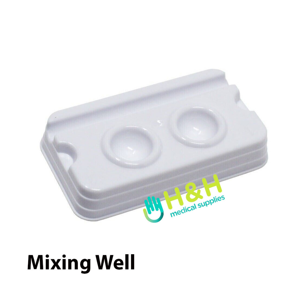 Mixing Well / Mixing Pad Bonding Tanpa Tutup / Tempat Bonding Tanpa Tutup / Mixing Pad Bonding Tanpa Tutup Putih