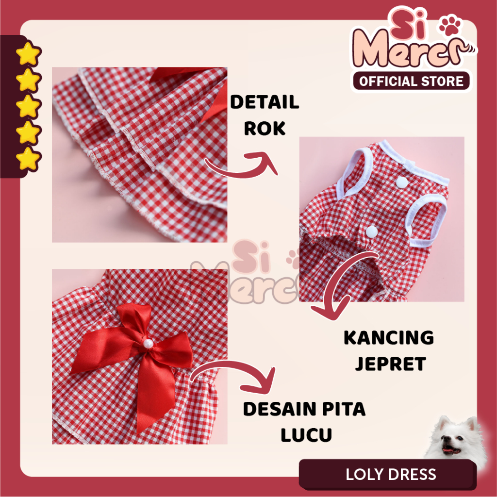 Baju Anjing Kucing Korea / Dress Anjing / Dress Anjing Korea / Baju Anjing / Harness Baju Anjing Kucing/ Harness Premium Anjing / Harness Lucu Anjing Kucing / Harness Korea / Ha-Eun Harness / Baju Anjing Korea