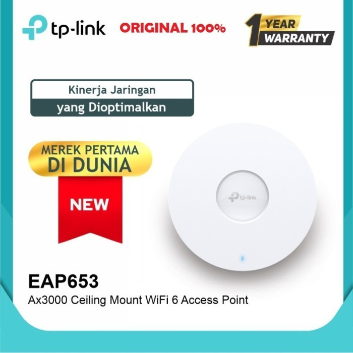 TP LINK EAP653 AX3000 Ceiling Mount WiFi 6 Access Point EAP 653