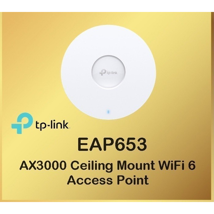 TP LINK EAP653 AX3000 Ceiling Mount WiFi 6 Access Point EAP 653