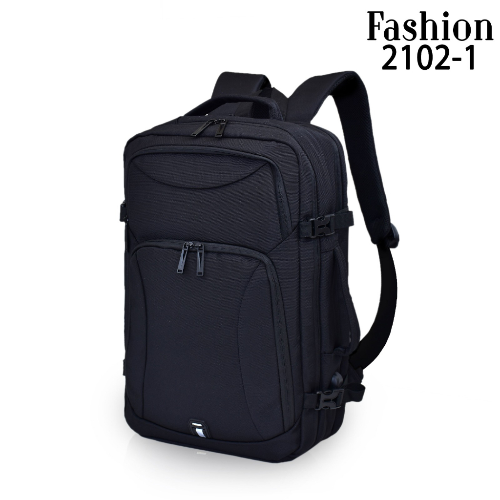 Tas Ransel Pria 2102-A (Bahan 1) Kanvas ( Waterproof Rough silk fabric )