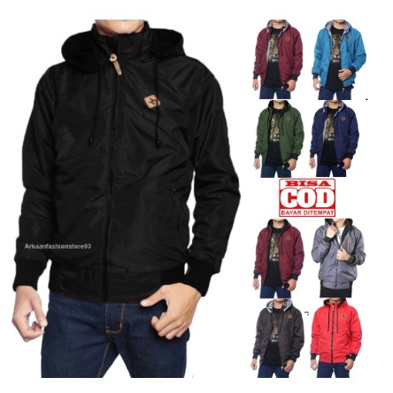 jaket bolak balik pria / jaket cowok bolak bolak balik / jaket parasut bolak balik / jaket parasut p