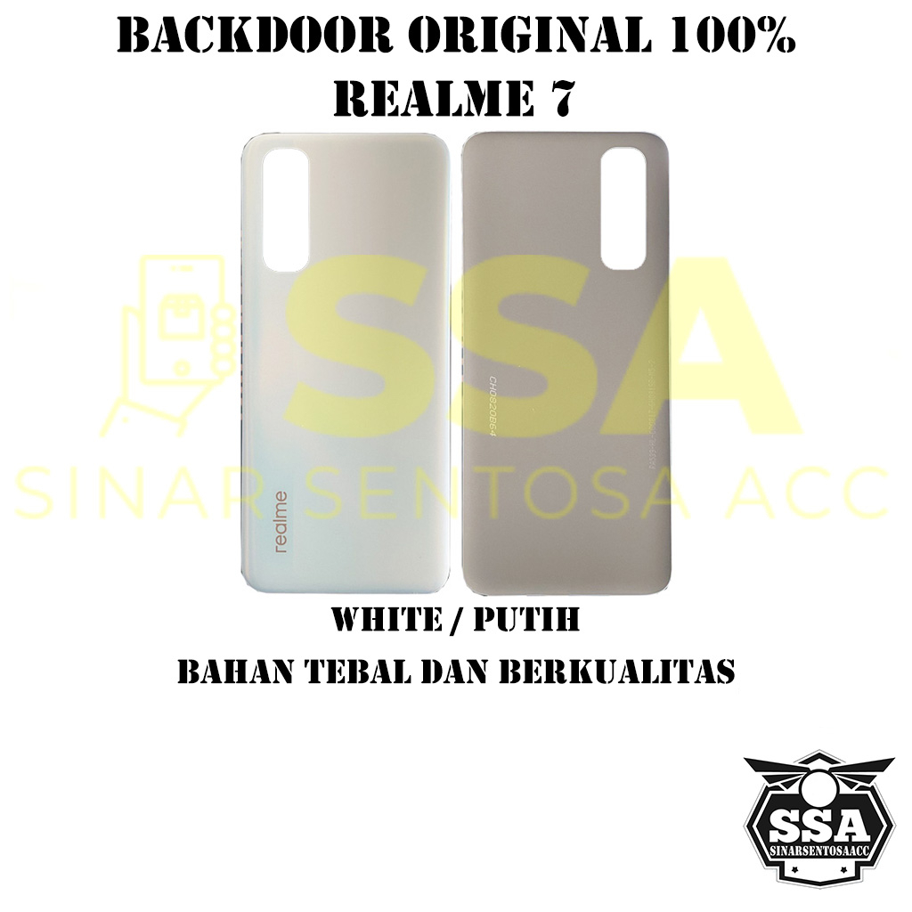 Backdoor Original 100% Realme 7 Tutup Baterai Tutup Belakang Backcover Back cover Real Me 7 Realme7