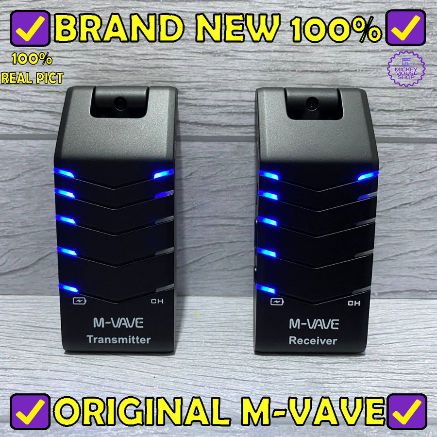 Jack Gitar Wireless 2.4Ghz M-VAVE WP-4 AIRBRIDGE Stereo Guitar Sound System / Muslady / Cuvave