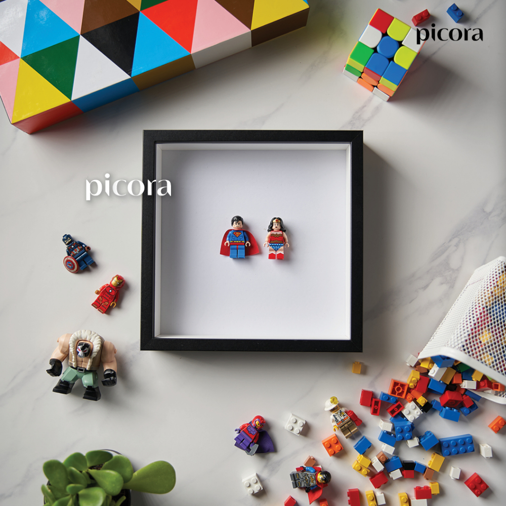 PICORA 3D Frame 20x20cm Gift Bingkai Foto Kado Scrapbook Mahar