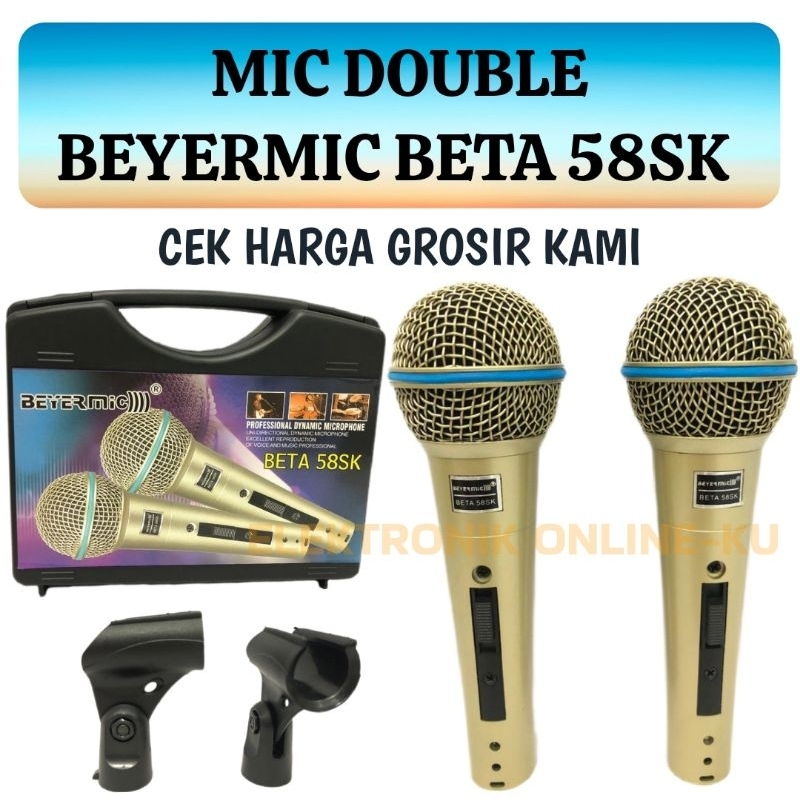 MICROPHONE DOUBLE BEYERMIC BETA 58SK VOCAL