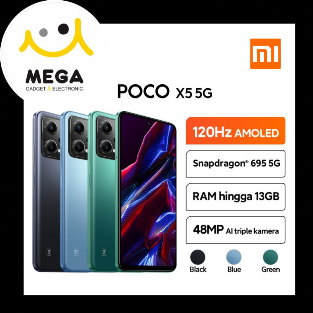 Xiaomi Poco X5 5G 6GB + 128GB Garansi Resmi Xiaomi Indonesia