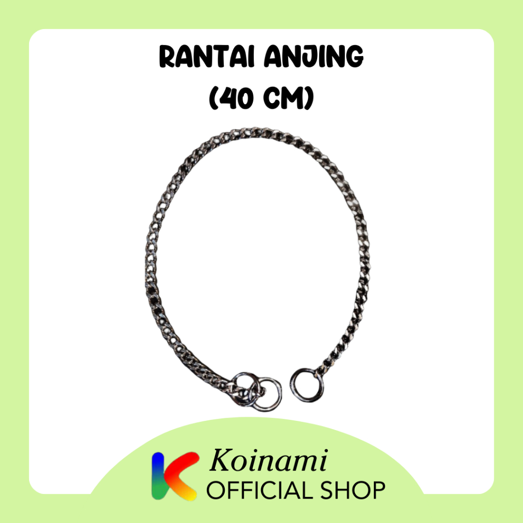 Rantai Anjing 40cm / Rantai Hewan / Harness Anjing / Collar Anjing / Kalung Anjing / Aksesoris Hewan