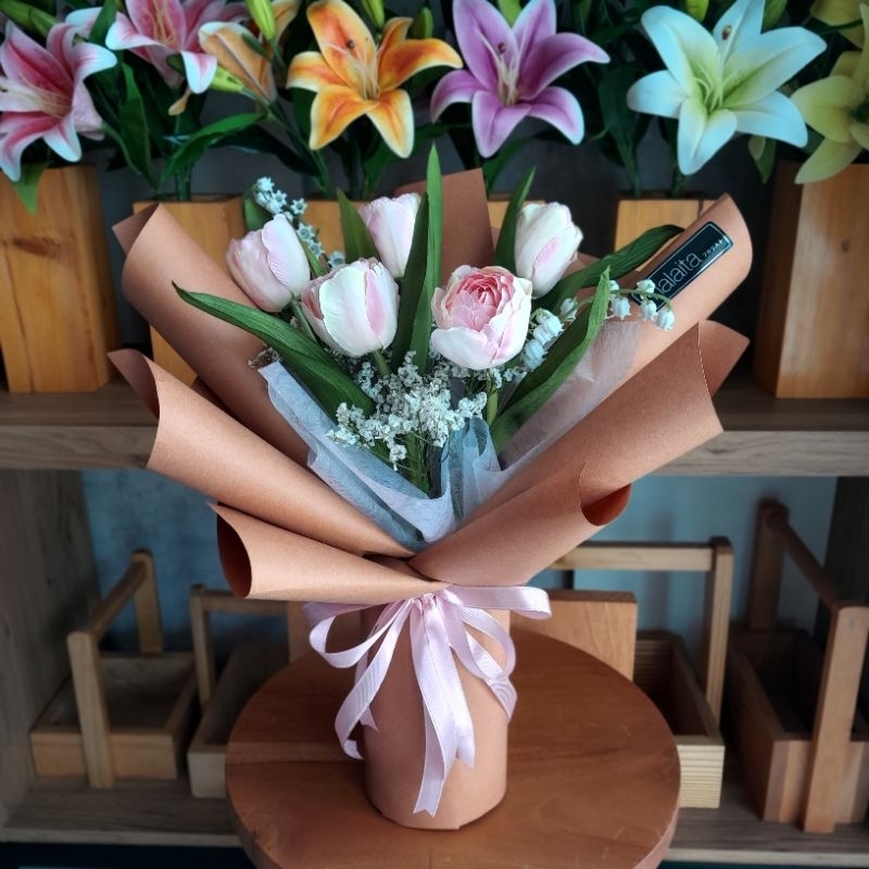 BUKET BUNGA TULIP | BUKET BUNGA CANTIK | BUKET TULIP CANTIK | BUKET WISUDA | BUKET BIRTHDAY
