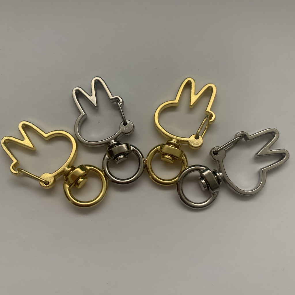 Gantungan Kait Kelinci SATUAN Rabbit Kunci Stainless Steel Besar Keychain Key Chain Aksesoris Bahan Art Kesenian Kerajinan Tangan Perlengkapan Murah Prakarya Kertakes Accessories Termurah Craft Crafting Kait Cantolan Gantolan Perlengkapan Grosir Prakarya