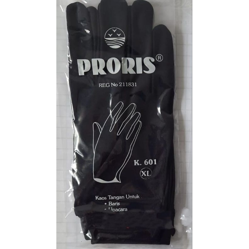 Sarung Tangan Proris Premium Hitam Putih