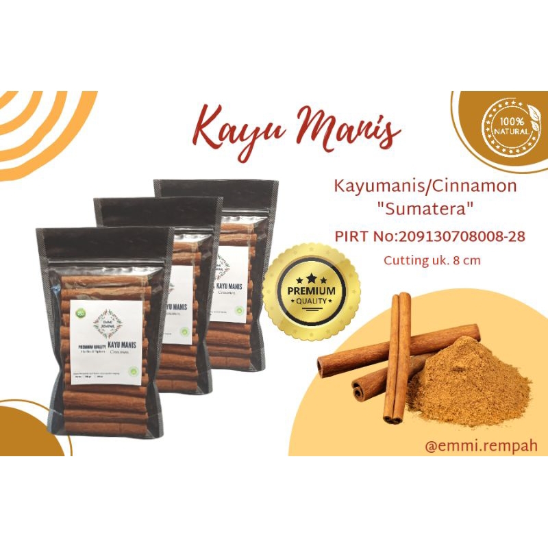 

Kayumanis Sumatera/Cinnamon/Premium Quality/Lebih Wangi/Rempah Masak/JSR