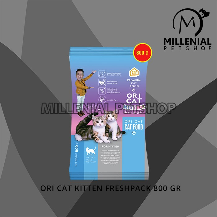 Makanan Kucing Ori Cat Food Adult Kitten Dewasa Freshpack 800 Gram