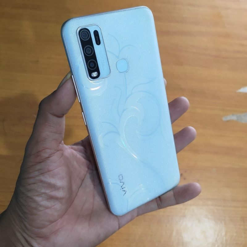 VIVO Y30 RAM 4/128 FULLSET ORIGINAL BEKAS SECOND