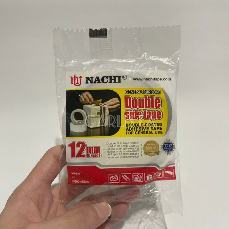 

Isolasi Bolak Balik Double Tape Nachi 12mm 1/2 Inch