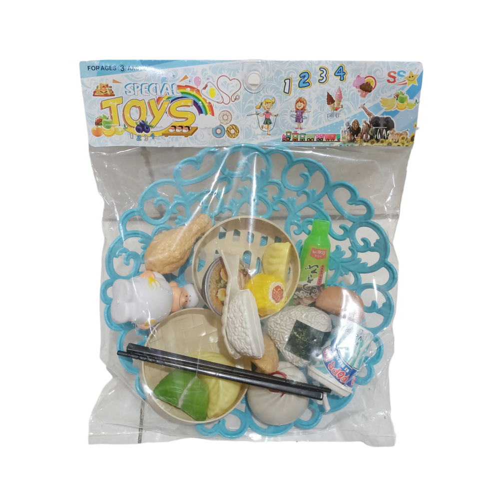 mainan DIMSUM PLAYFOOD SET Kitchen MASAKAN SUSHI SS 1982 /mainan masak masakan /mainan anak cewek cowok 1 2 3 4 5 6 7 thn