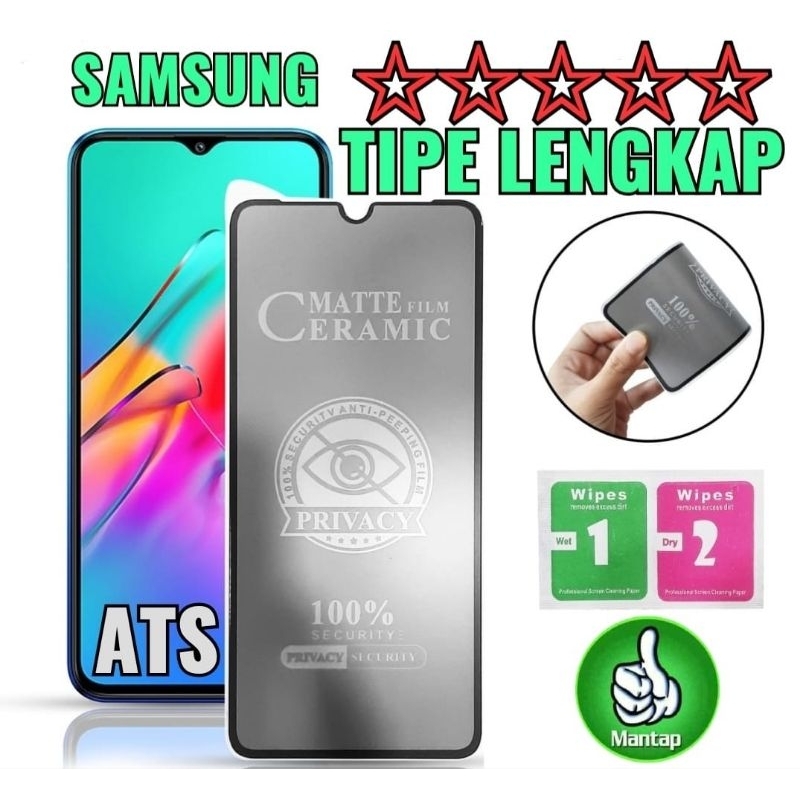 Ceramic Matte Spy Privacy Samsung All Tipe , Matte Film Ceramic 100% Security Anti Peeping Film Privacy 100% Security Privacy Security Privacy Anti Spy Privacy Anti-Spy SAMSUNG ALL TIPE , Tg Spy , Anti Gores Spy , Tempered Glass Anti-Spy