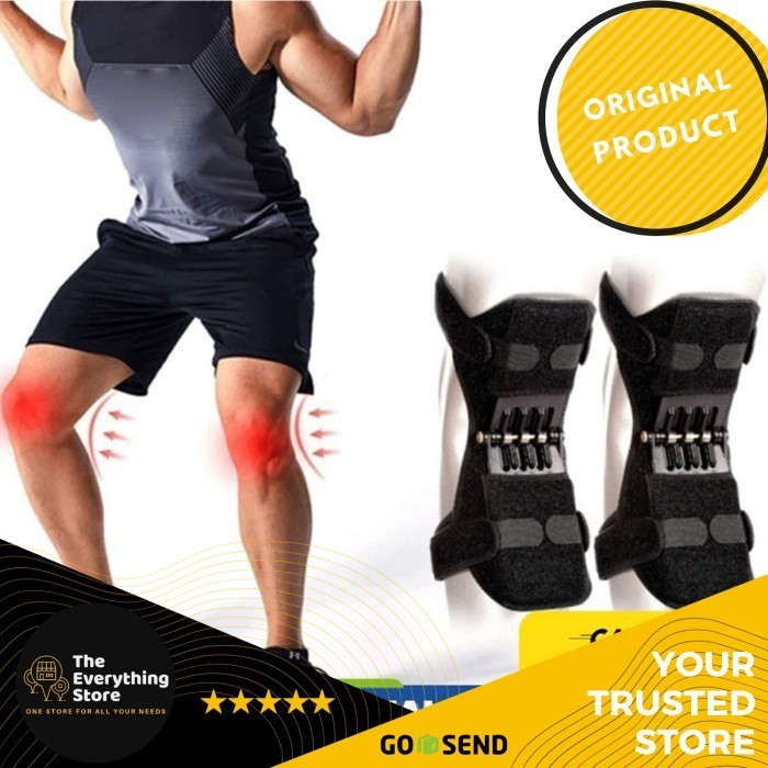 Knee Spring Booster Support - Lutut Deker Penyangga Lutut Orthopedic Knee Brace Support Booster Spri