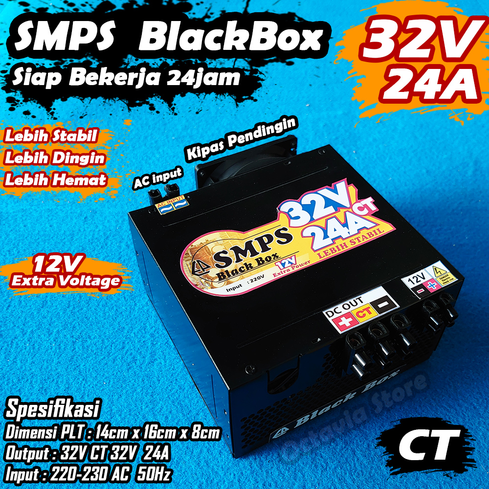 SMPS Adaptor Power Supply 32V 12A, 18A , 24A CT Kapasitas Besar