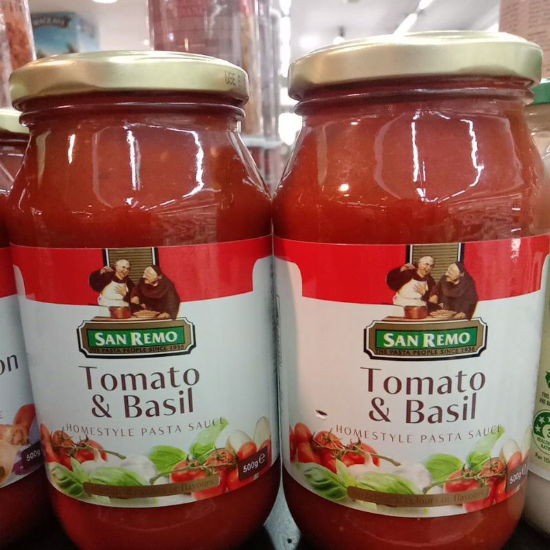 

san remo tomato & basil 500g