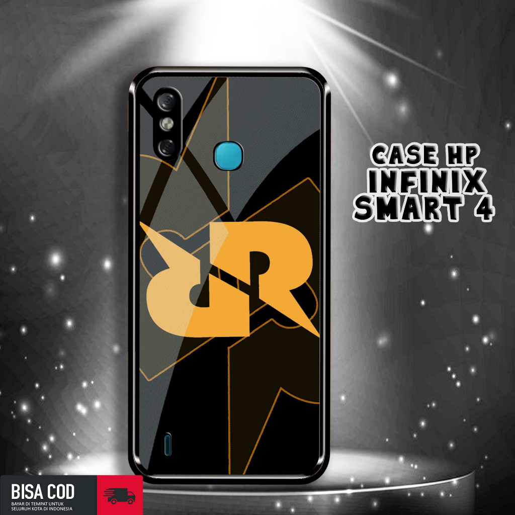 Case INFINIX SMART 4 Motif [RRQ GAMERS] Casing INFINIX SMART 4 TERBARU Hardcase Glossy Kilau 2D Case
